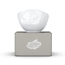 Load image into Gallery viewer, 16 ounce capacity porcelain bowl featuring a sculpted ‘kissing’ facial expression. From the TASSEN product family of fun dishware by FIFTYEIGHT Products. Quality bowl perfect for serving cereal, soup, snacks and much more.
