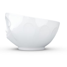 Load image into Gallery viewer, 16 ounce capacity porcelain bowl featuring a sculpted ‘happy’ facial expression. From the TASSEN product family of fun dishware by FIFTYEIGHT Products. Quality bowl perfect for serving cereal, soup, snacks and much more.
