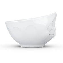 Load image into Gallery viewer, 16 ounce capacity porcelain bowl featuring a sculpted ‘happy’ facial expression. From the TASSEN product family of fun dishware by FIFTYEIGHT Products. Quality bowl perfect for serving cereal, soup, snacks and much more.
