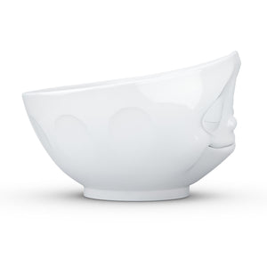 16 ounce capacity porcelain bowl featuring a sculpted ‘happy’ facial expression. From the TASSEN product family of fun dishware by FIFTYEIGHT Products. Quality bowl perfect for serving cereal, soup, snacks and much more.