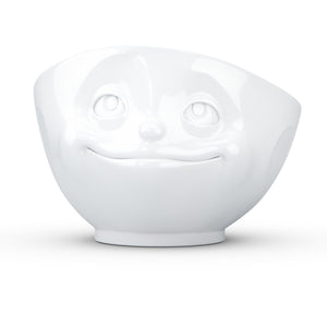 16 ounce capacity porcelain bowl featuring a sculpted ‘dreamy’ facial expression. From the TASSEN product family of fun dishware by FIFTYEIGHT Products. Quality bowl perfect for serving cereal, soup, snacks and much more.