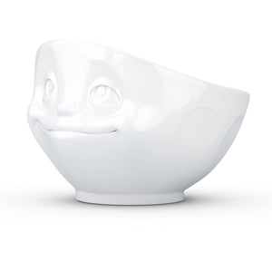 16 ounce capacity porcelain bowl featuring a sculpted ‘dreamy’ facial expression. From the TASSEN product family of fun dishware by FIFTYEIGHT Products. Quality bowl perfect for serving cereal, soup, snacks and much more.