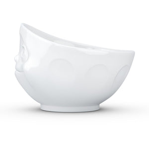 16 ounce capacity porcelain bowl featuring a sculpted ‘dreamy’ facial expression. From the TASSEN product family of fun dishware by FIFTYEIGHT Products. Quality bowl perfect for serving cereal, soup, snacks and much more.