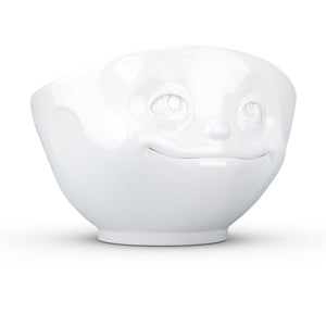 16 ounce capacity porcelain bowl featuring a sculpted ‘dreamy’ facial expression. From the TASSEN product family of fun dishware by FIFTYEIGHT Products. Quality bowl perfect for serving cereal, soup, snacks and much more.