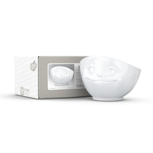 Load image into Gallery viewer, 16 ounce capacity porcelain bowl featuring a sculpted ‘dreamy’ facial expression. From the TASSEN product family of fun dishware by FIFTYEIGHT Products. Quality bowl perfect for serving cereal, soup, snacks and much more.
