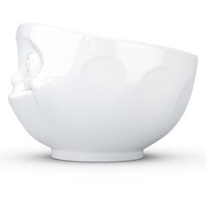 16 ounce capacity porcelain bowl featuring a sculpted ‘tasty’ facial expression. From the TASSEN product family of fun dishware by FIFTYEIGHT Products. Quality bowl perfect for serving cereal, soup, snacks and much more.