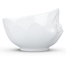 Load image into Gallery viewer, 16 ounce capacity porcelain bowl featuring a sculpted ‘tasty’ facial expression. From the TASSEN product family of fun dishware by FIFTYEIGHT Products. Quality bowl perfect for serving cereal, soup, snacks and much more.
