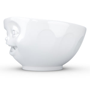 16 ounce capacity porcelain bowl featuring a sculpted ‘dreamy’ facial expression. From the TASSEN product family of fun dishware by FIFTYEIGHT Products. Quality bowl perfect for serving cereal, soup, snacks and much more.