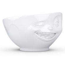 Load image into Gallery viewer, 16 ounce capacity porcelain bowl featuring a sculpted ‘dreamy’ facial expression. From the TASSEN product family of fun dishware by FIFTYEIGHT Products. Quality bowl perfect for serving cereal, soup, snacks and much more.
