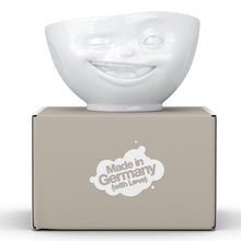 Load image into Gallery viewer, 16 ounce capacity porcelain bowl featuring a sculpted ‘dreamy’ facial expression. From the TASSEN product family of fun dishware by FIFTYEIGHT Products. Quality bowl perfect for serving cereal, soup, snacks and much more.
