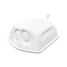 Load image into Gallery viewer, Porcelain butter dish with cute face design from the 58 Products family of quality German porcelain.
