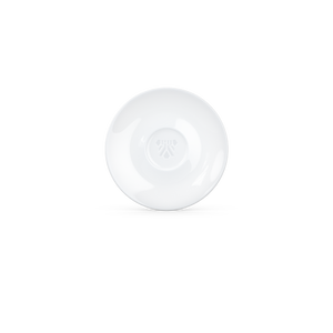 Premium porcelain saucer for espresso cups in white from the TASSEN product family of fun dishware by FIFTYEIGHT Products. Replacement saucer for our Espresso Cups. 