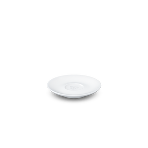 Premium porcelain saucer for espresso cups in white from the TASSEN product family of fun dishware by FIFTYEIGHT Products. Replacement saucer for our Espresso Cups. 