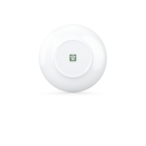 Premium porcelain saucer for coffee cups in white from the TASSEN product family of fun dishware by FIFTYEIGHT Products. Replacement saucer for our Espresso Cups. Single saucer. Dishwasher and microwave safe saucer with FIFTYEIGHT logo details.