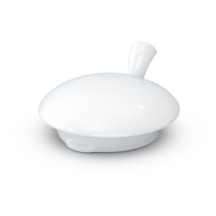 Premium porcelain lid to fit the TASSEN Tea Pot in white from the TASSEN product family of fun dishware by FIFTYEIGHT Products. Replacement lid. Dishwasher and microwave safe.
