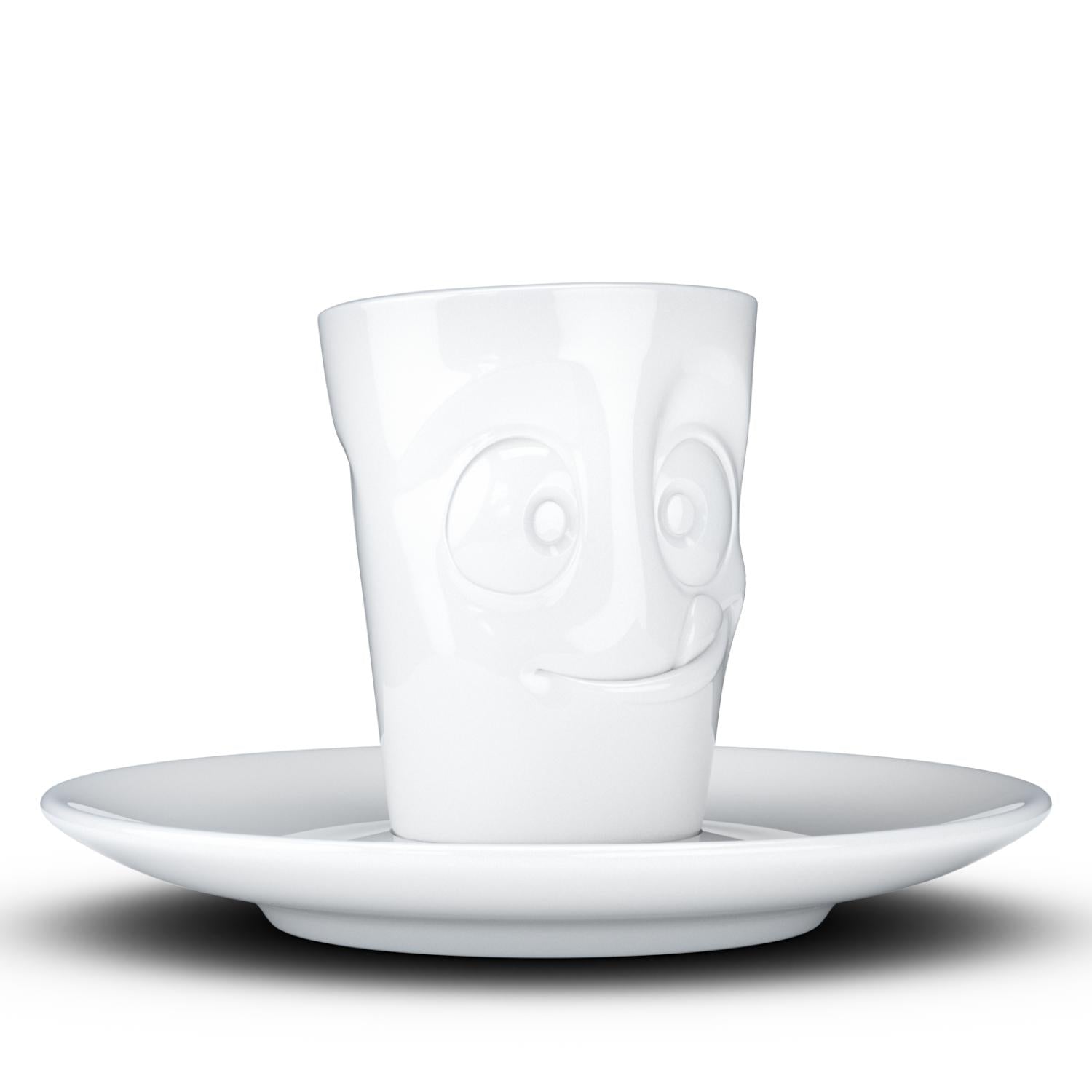 Espresso Cup with Saucer, Tasty Face – FIFTYEIGHT Products