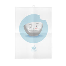 Load image into Gallery viewer, New Dish Towel TASTY featuring the popular TASSEN bowl design with the cheeky pink tongue. Crafted from 100% Organically grown cotton. Ethically produced and Printed in Germany. Includes PaperCraft surprise!
