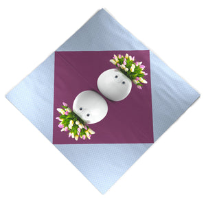 Pack of 20 disposable paper napkins in transparent packaging. Colorful paper napkins featuring zany TASSEN artwork in "Bouquet Gourmet" design. 12 by 12 inches in size and Made in Germany according to environmental standards.