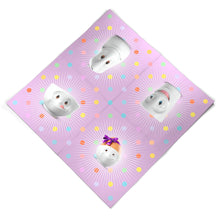 Load image into Gallery viewer, Pack of 20 disposable paper napkins in transparent packaging. Colorful paper napkins featuring zany TASSEN artwork in &quot;Kid’s B-Day Party&quot; design in lilac. 9.6 by 9.6 inches in size and Made in Germany according to environmental standards.
