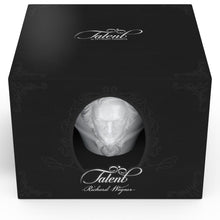 Load image into Gallery viewer, Premium porcelain coffee cup with saucer in white with sculpted Richard Wagner face. Dishwasher and microwave safe cup at 8.7 oz capacity. From the TALENT product family of cups dedicated to creative geniuses by FIFTYEIGHT Products.
